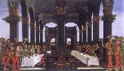 Sandro Botticelli The novel of the Anastasius degli Onesti the wedding banquet oil painting picture wholesale